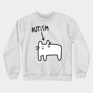 autism cat Crewneck Sweatshirt